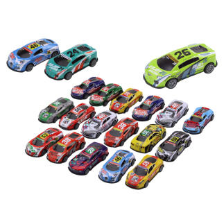 Zestaw sportowych autek wyścigowych 1:64 - 20 szt. EAN: 5905991008743