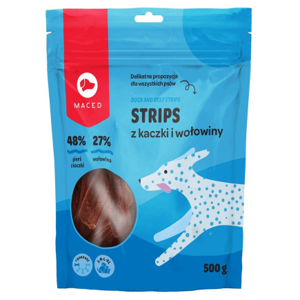 Maced duo kaczka z wołowiną - przysmak dla psa - 500g