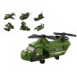 Zestaw klocków Helikopter Wojskowy Zielony 1000 el - EAN: 5905991016755
