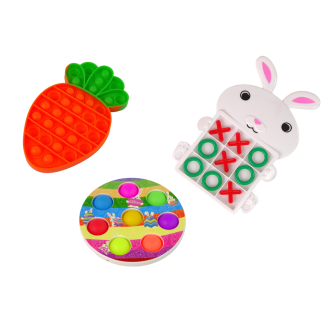 Zestaw zabawek wielkanocnych fidget toys antystresowe 18 elementów