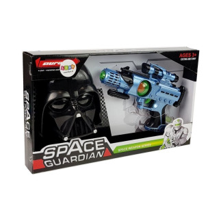 Pistolet laserowy maska wojownika kosmosu zestaw