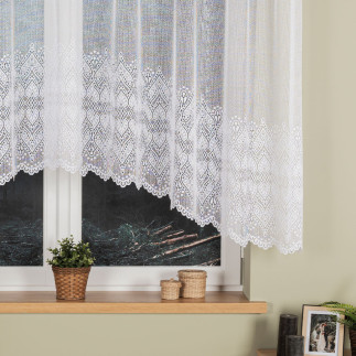 Esmeralda Firanka Żakardowa Gotowa 310 cm x 140 cm Biała EAN: 5906450005761