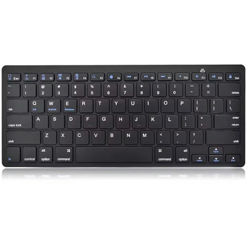 Klawiatura bezprzewodowa Ak198C do iOS, Android, Windows - Czarne - EAN: 5907621816957