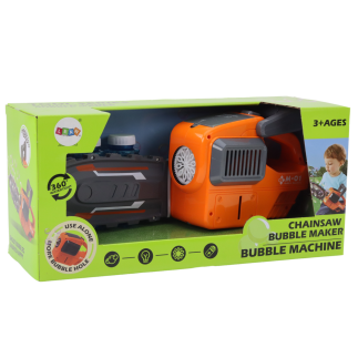 Maszynka do baniek mydlanych piła łańcuchowa pomarańczowa