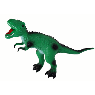 Duża figurka dinozaur tyranozaur dźwięk 38 cm zielony