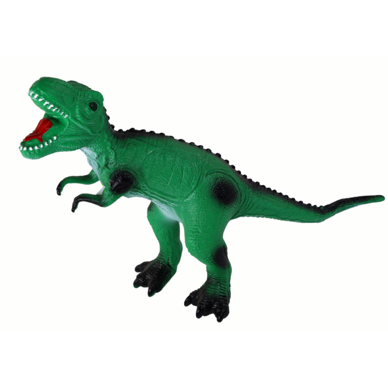 Duża figurka dinozaura Tyranozaura z dźwiękiem 38 cm zielona, EAN: 5905515356879