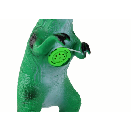 Duża figurka dinozaura Tyranozaura z dźwiękiem 38 cm zielona, EAN: 5905515356879