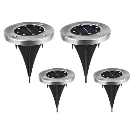 ZD50J  OGRODOWA LAMPA SOLARNA 8LED 4SZT