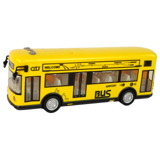 Autobus Miejski Żółty z Napędem Frykcyjnym 1:18 EAN: 5905515358569