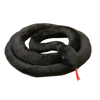 Maskotka pluszowa wąż czarny 110 cm