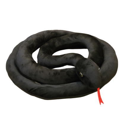 Maskotka pluszowa wąż czarny 110 cm