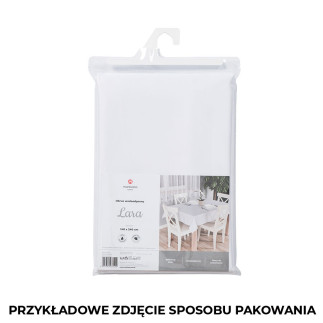 Mija obrus wodoodporny, fi 160cm, kolor 001 biały