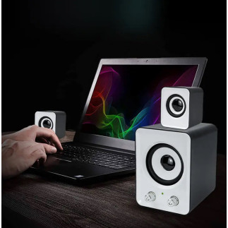 ZS35B GŁOŚNIKI 2.1 ZASILANE Z USB BIAŁE