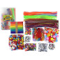 Zestaw artystyczny kreatywny plastyczny w torebce DIY +1200 el, EAN: 5905515353830