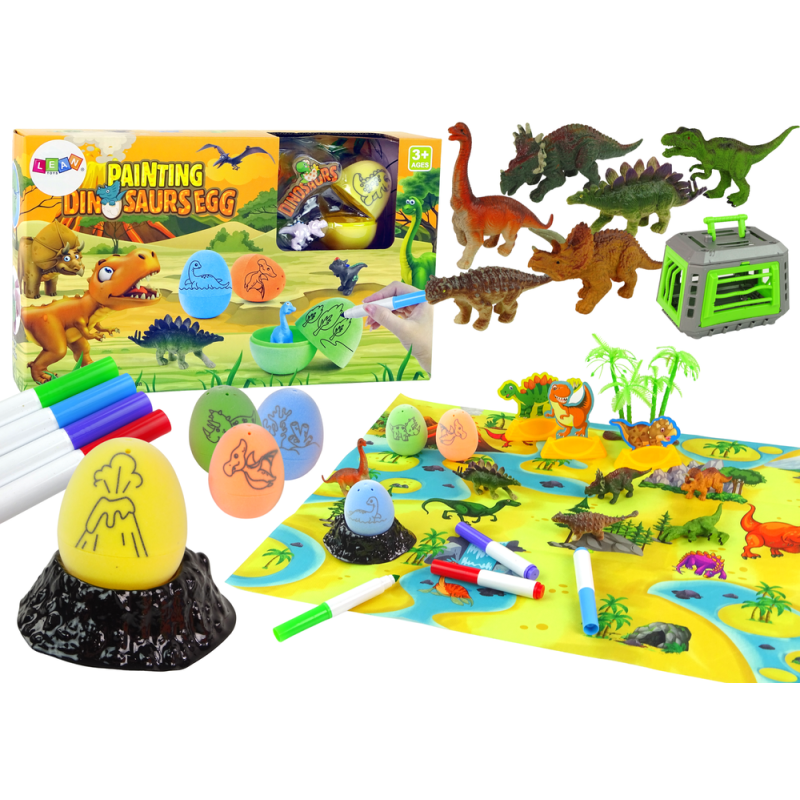 Zestaw kreatywny DIY Dinozaury - Jaja do Malowania Transporter EAN: 5905323216884
