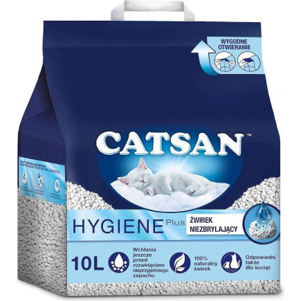 Catsan żwirek hygiene dla kota 10l