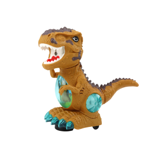 Dinozaur Tańczący z Czujnikiem Przeszkód, Światłem i Dźwiękiem - Żółty, EAN: 5905991011125