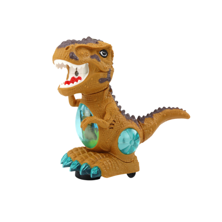 Dinozaur Tańczący z Czujnikiem Przeszkód, Światłem i Dźwiękiem - Żółty, EAN: 5905991011125