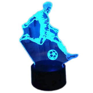 Zd98k lampka nocna piłkarz 3d led