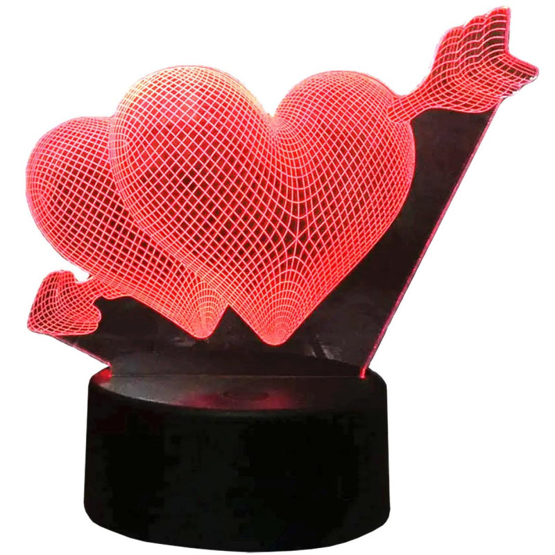 Lampka Nocna Serce 3D LED Zd98e - EAN: 5907621851347
