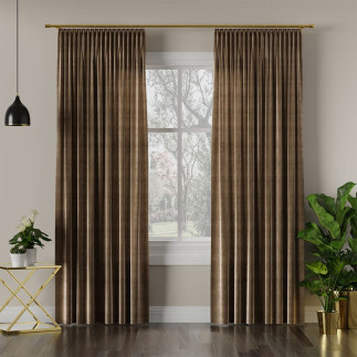 Velvi tkanina dekoracyjna, wysokość 300cm, kolor 002 brązowy