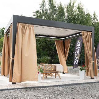Simba tkanina dekoracyjna zewnętrzna premium, szerokość 150 cm, kolor 280 kawowy