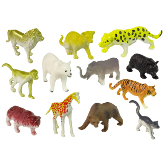 Zestaw figurek Dzikie Zwierzęta Safari - Lew, Gepard, Tygrys 34 elementy EAN: 5905214978266