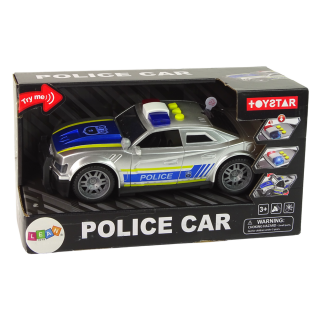 Auto policja 1:14 światła dźwięki srebrne