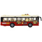 Autobus na baterie światła dźwięki czerwony miejski  1:16