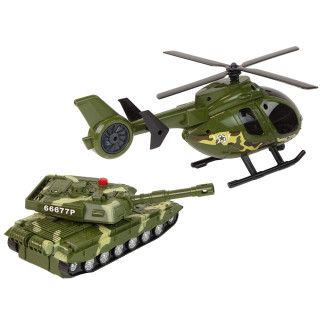 Zestaw militarny czołg napęd frykcyjny helikopter
