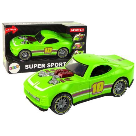 Auto 1:14 samochód zielony sportowy dźwięk światła pojazd
