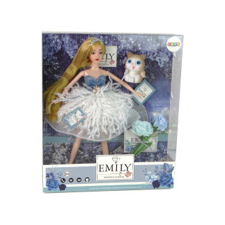 Lalka dla dzieci emily kotek kwiaty