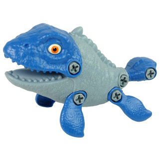 Zestaw dinozaur mosasaur z jajkiem DIY śrubokręt niebieski EAN: 5904665992548