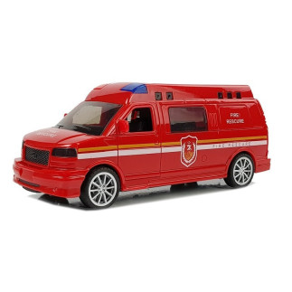 Auto Straż Pożarna z Naciągiem i Efektami Dźwiękowymi + Światła - EAN: 5905214979317