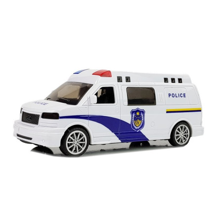Auto Policja z Naciągiem, Światłami i Dźwiękiem - EAN: 5905884456088