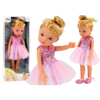 Lalka baletnica różowa laleczka balerina sukienka 33cm