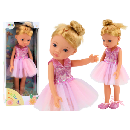 Lalka baletnica różowa laleczka balerina sukienka 33cm