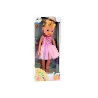 Lalka baletnica różowa laleczka balerina sukienka 33cm