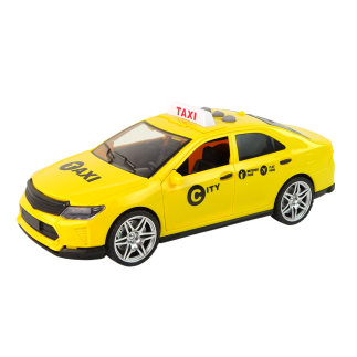 Auto taxi pojazd 1:14 światła dźwięki żółte