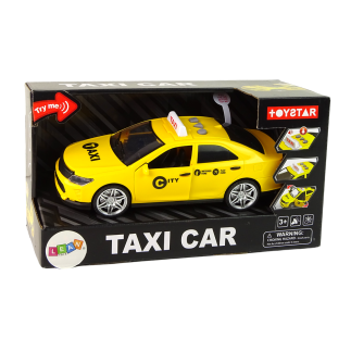 Auto taxi pojazd 1:14 światła dźwięki żółte