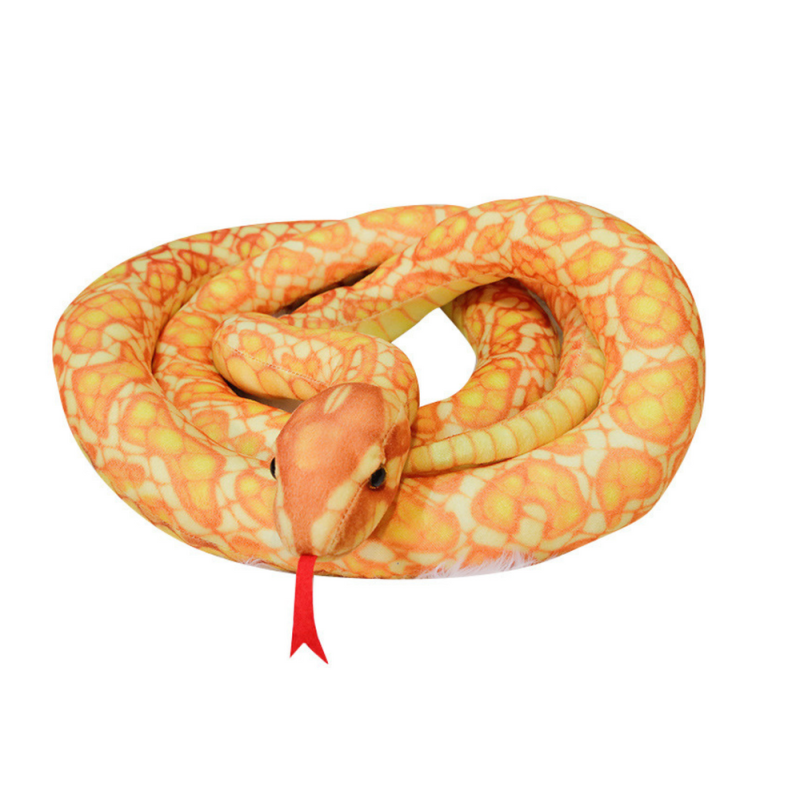 Pluszowa maskotka wąż złoty 200 cm - EAN: 5905679079560 Pluszowa maskotka wąż złoty 200 cm - EAN: 5905679079560