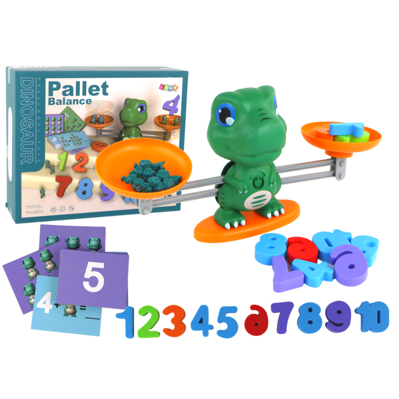 Edukacyjna Zabawka Dinozaur Waga do Działań Matematycznych EAN: 5905884452585