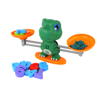 Zabawka edukacyjna dinozaur waga działania matematyczne