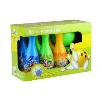 Zestaw do gry w kręgle 6 kręgli + kula sport gra