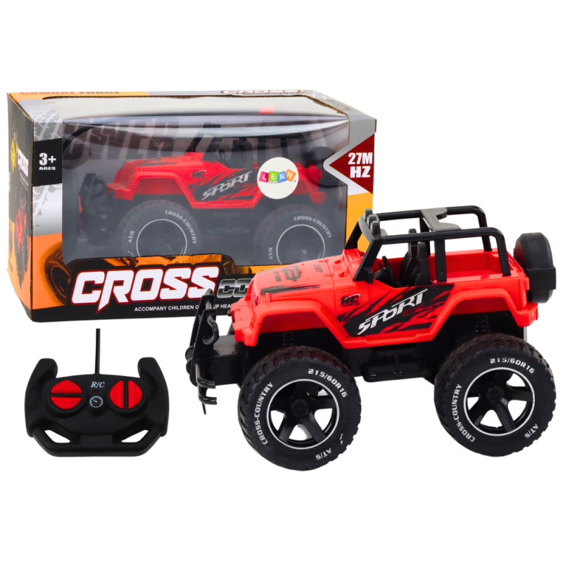Zdalnie Sterowane Autko Terenowe RC Czerwone 1:18 - EAN: 5905991017554