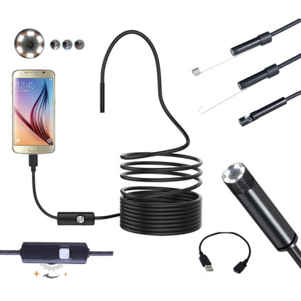 Ak252a endoskop kamera 5,5mm android 5m