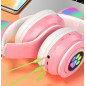 Słuchawki Bluetooth 5.0 Zs7f LED Czarny z Uszami - EAN: 5907621833312