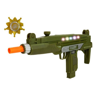 Zestaw Wojskowy Pistolet z Efektami Dźwiękowymi i Świetlnymi 37 cm + EAN: 5903802454635