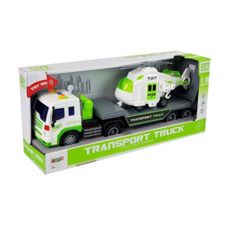 Auto transporter na baterie 1:16 z helikopterem