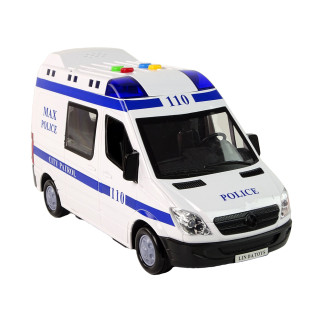 Radiowóz auto policyjne napęd frykcyjny dźwięki światło